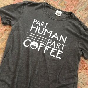 Part human part coffee tee